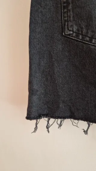 Falda vaquera negra Talla S