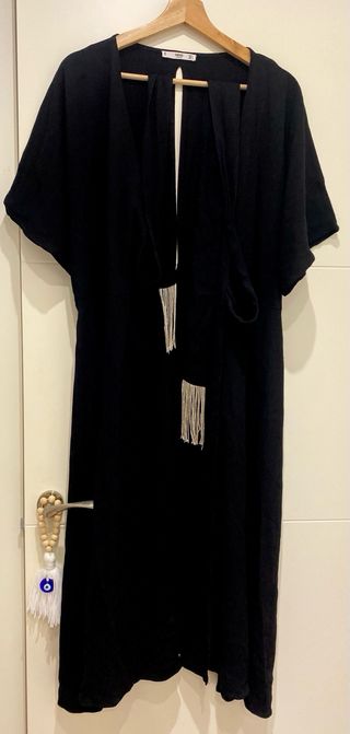 Vestido Negro Mango Talla M