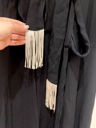 Vestido Negro Mango Talla M