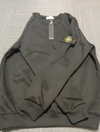 Sudadera Stone Island Negra Talla M Sin Estrenar