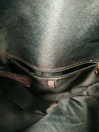 Blusa mujer T42 y bolso verde estilo vintage