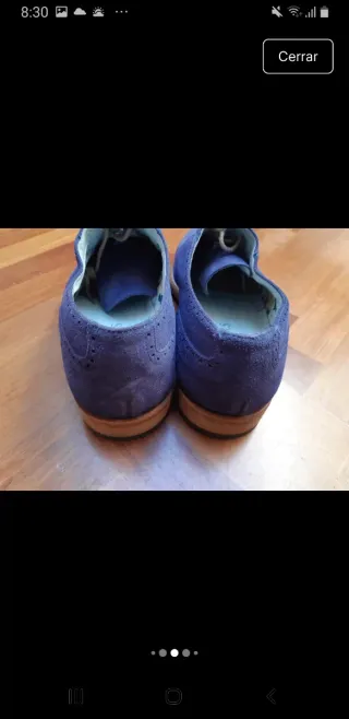 Zapatos Scalpers ante azul talla 41