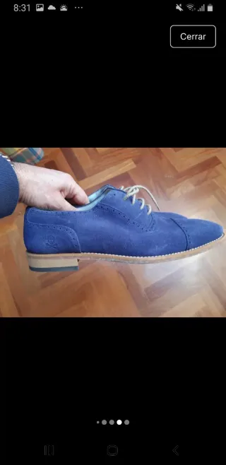 Zapatos Scalpers ante azul talla 41