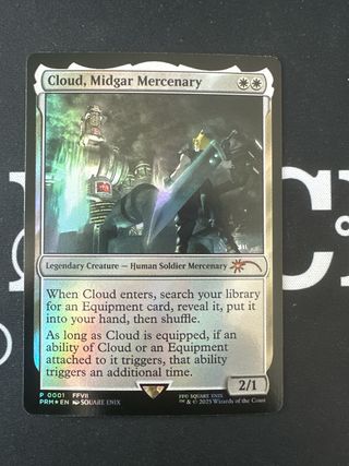 Carta Magic Cloud, Midgar Mercenary Promo Inglés