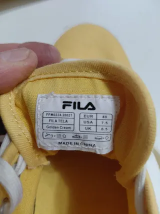 Scarpe Fila Gialle