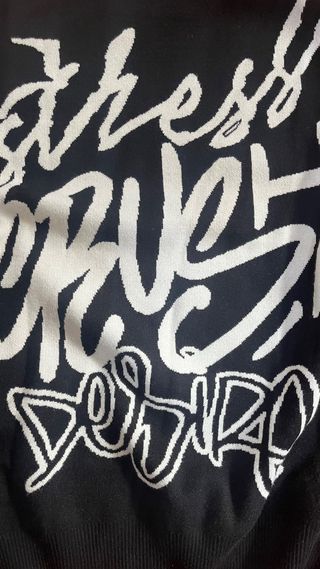 Jersey Bershka Oversize Negro Talla M