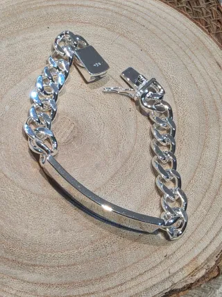 Esclava de plata para hombre