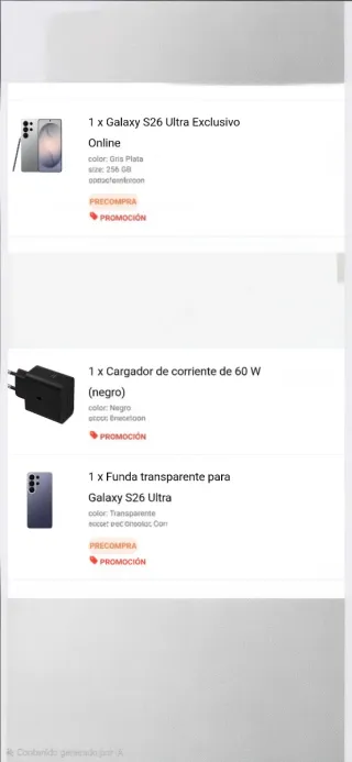 Samsung S26 Ultra Plata