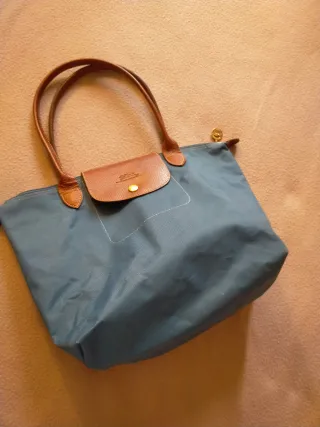 Borsa Longchamp blu e marrone
