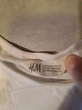 Canotta H&M Unicorno Volant Tg 134/140