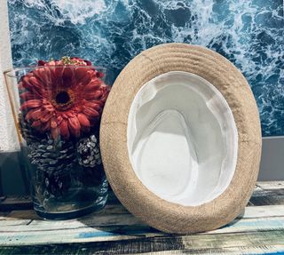 Sombrero Fedora Trilby Jazz 57cm Beige Unisex