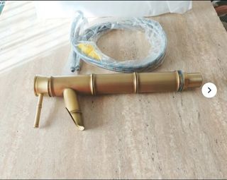 Grifo alto lavabo nuevo estilo bambú baño lavadero