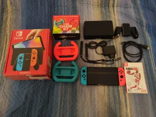 Nintendo Switch OLED + Accessori + Giochi