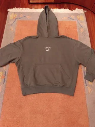 Sudadera con capucha Pull&Bear verde T.XS