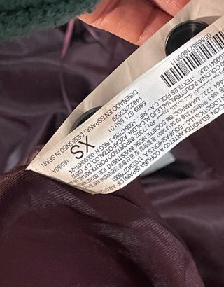 Abrigo largo Stradivarius burdeos