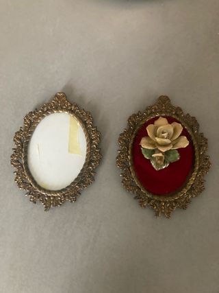 2 vecchie cornici dorate