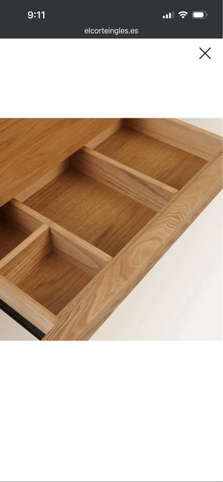 Mesa Escritorio de Madera Fresno