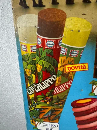 Insegna Listino Prezzi Gelati Eldorado Vintage