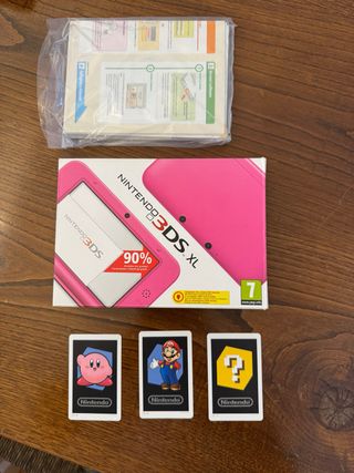 Scatola Nintendo 3DS XL Rosa + Accessori