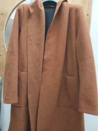 Cappotto lungo con frange