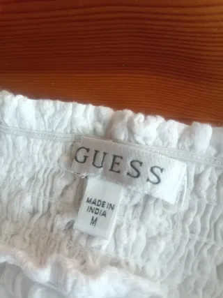 Falda Guess blanca bordada