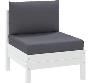 Cuscini per pallet 2 unità in tessuto grigio