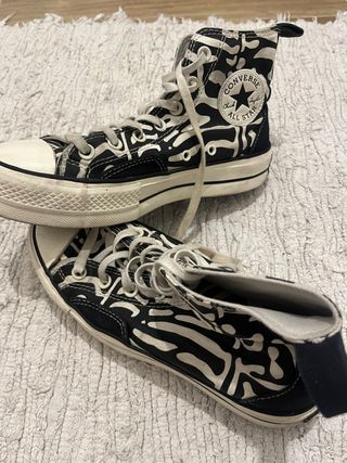 Converse plataforma animal print
