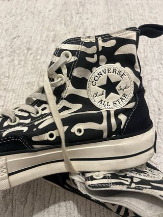 Converse plataforma animal print