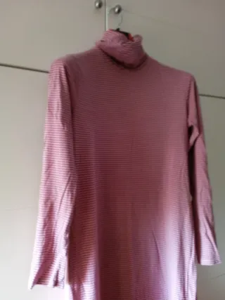 Vestido de algodón a rayas