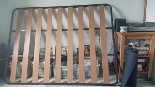 Somier 2x150cm Metal y Madera