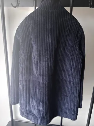 Giacca blu in velluto a coste