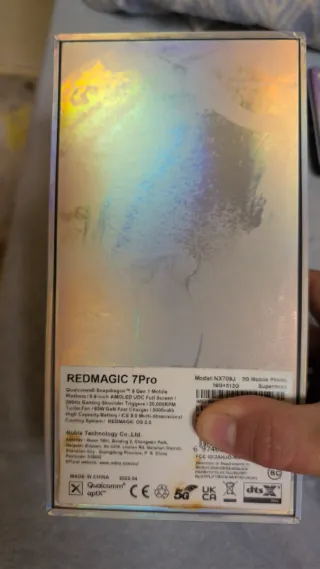 Redmagic 7 Pro 512GB Negro/Plata