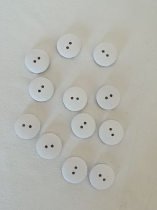 12 Bottoni Fiori Multicolore