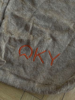 Bolso tote Oky Coky marrón y naranja