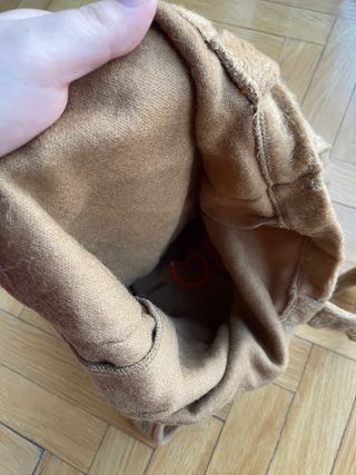 Bolso tote Oky Coky marrón y naranja