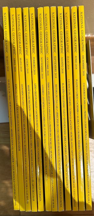 Revistas national geography 2019-2018