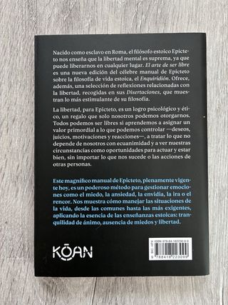Libro El arte de ser libre de Epicteto