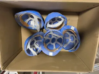 Cascos de obra azules (5 unidades)