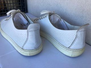Sneakers pelle MinoRonzoni bianche–Tg. 45 (cm 30,1