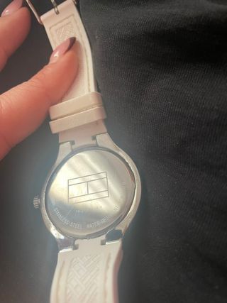 Reloj Tommy Hilfiger Blanco y Plateado