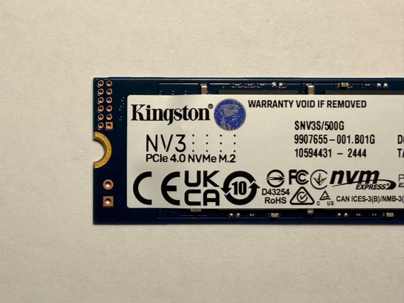 SSD NVMe 500GB Kingston NV3 Gen4 100% salud afbeelding 2