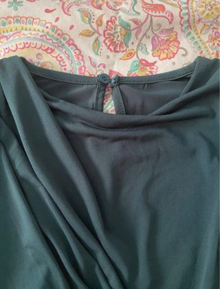 Vestido verde manga larga