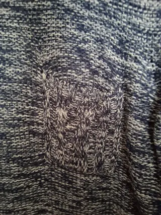 Maglione uomo blu e bianco