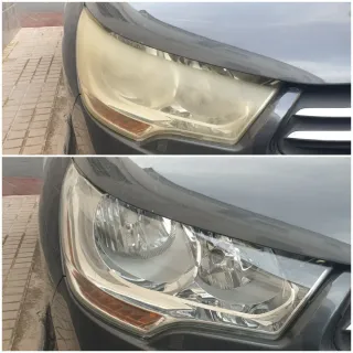 Faros de coche restauracion con polímero