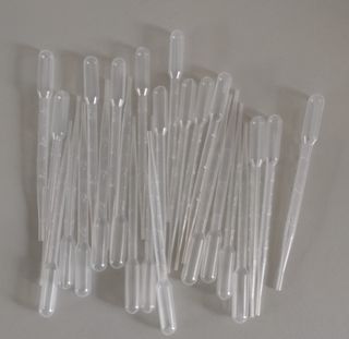 25 Pipetas Laboratorio 3ml Plástico