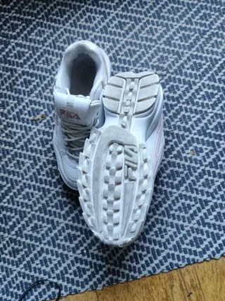 Zapatillas deportivas Fila mujer blancas y rosas