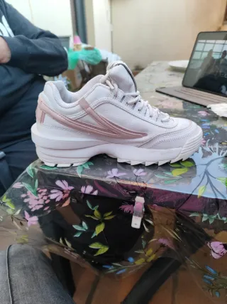 Zapatillas deportivas Fila mujer blancas y rosas