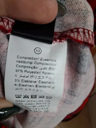 Abito SHEIN Fantasia Tartan Rosso e Nero