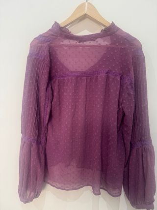 Camisa Zara Morada Talla Única