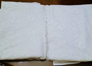 2 Cortinas Encaje Blancas